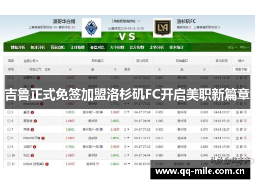 吉鲁正式免签加盟洛杉矶FC开启美职新篇章 吉鲁正式免签加盟洛杉矶FC开启美职新篇章